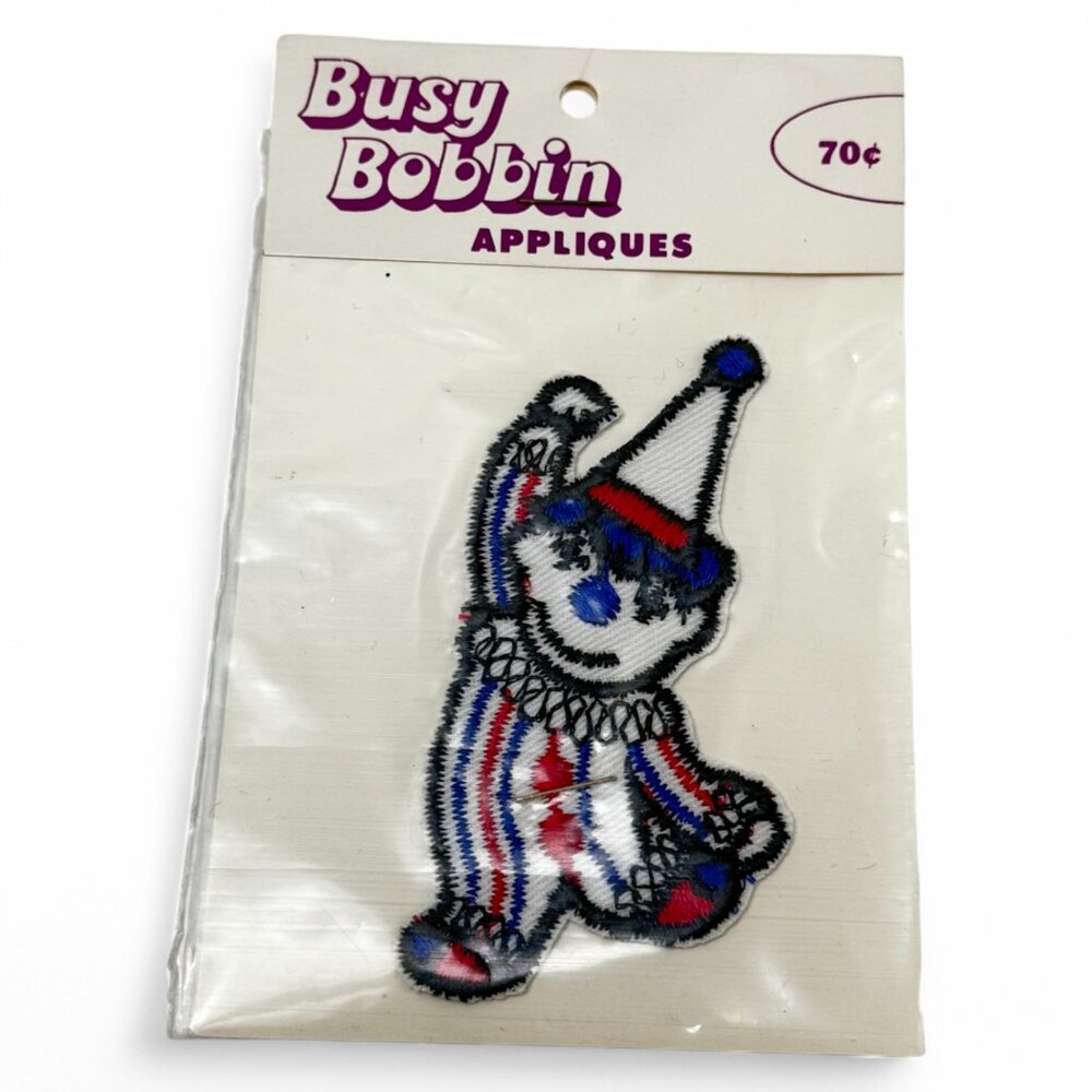 Busy Bobbin Appliques Lot 3 Vintage Sewing Dog Cat Clown - Picture 5 of 7